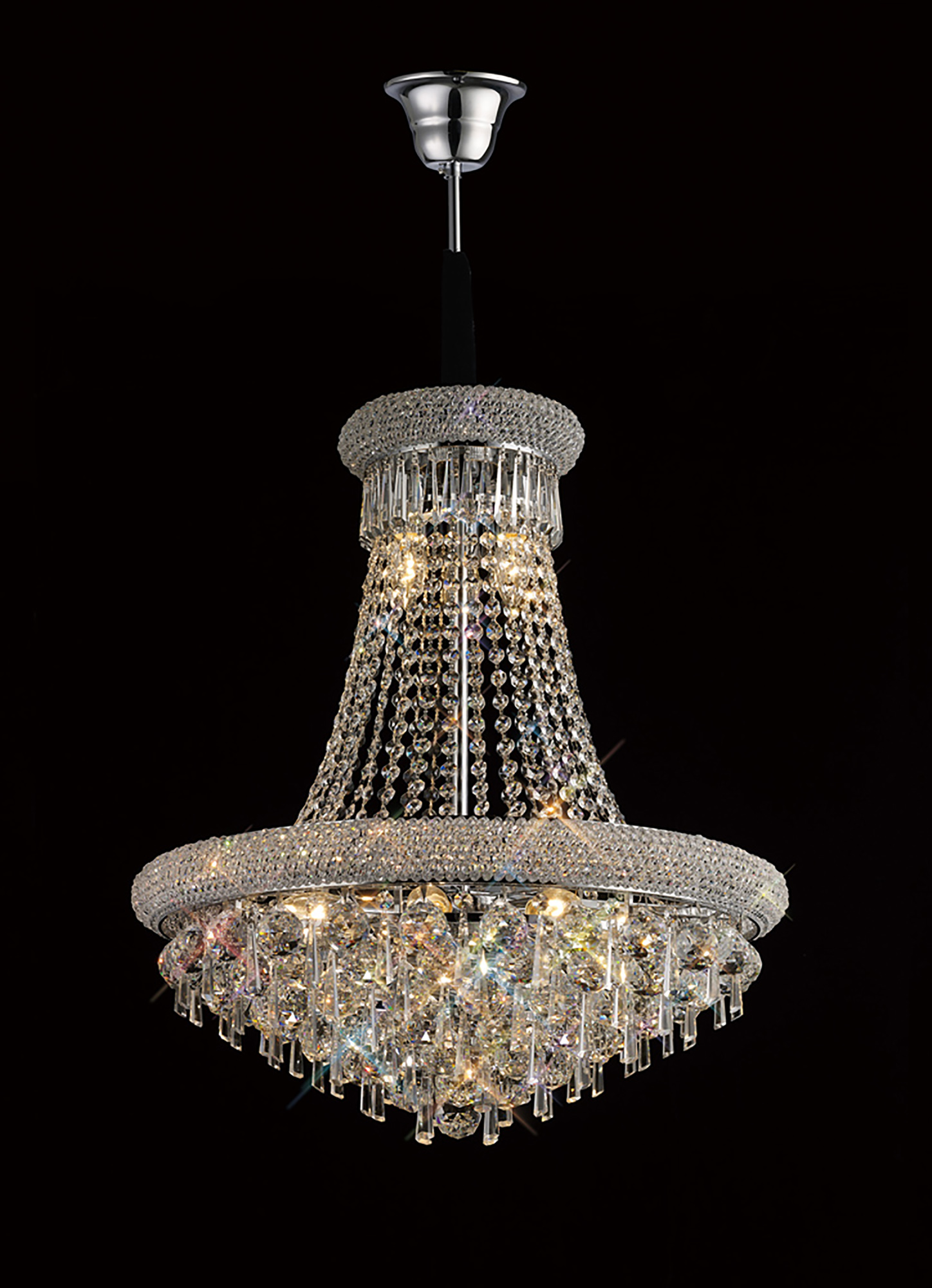 IL31451  Alexandra Crystal Chandelier 13 Light (18.2kg) Polished Chrome